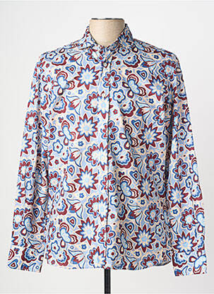 Chemise manches longues imprimé fleurs bleu BOB homme