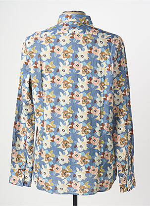 Chemise manches longues imprimé fleurs bleu BOB homme