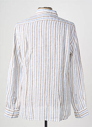 Chemise manches longues coupe cintrée beige BOB homme