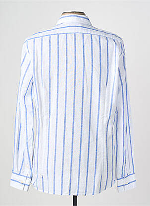 Chemise manches longues coupe cintrée bleu BOB homme