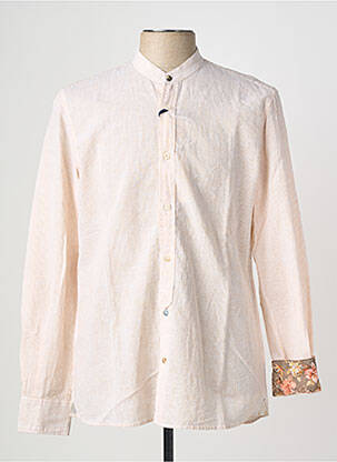 Chemise manches longues coupe cintrée orange BOB homme