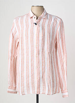 Chemise manches longues coupe cintrée orange BOB homme