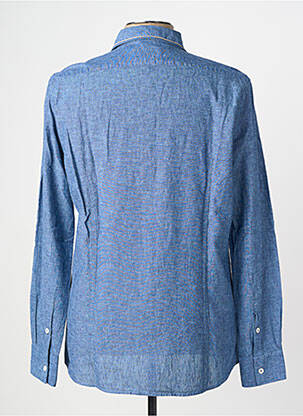 Chemise manches longues coupe cintrée bleu BOB homme