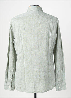 Chemise manches longues coupe cintrée vert BOB homme