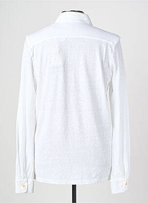Chemise manches longues coupe cintrée blanc BOB homme