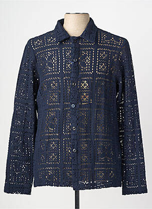Chemise manches longues coupe cintrée bleu BOB homme