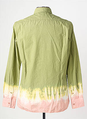 Chemise manches longues coupe cintrée vert BOB homme