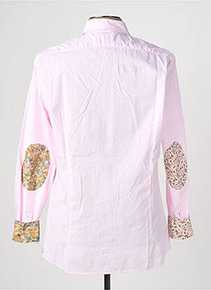 Chemise manches longues coupe cintrée rose BOB homme