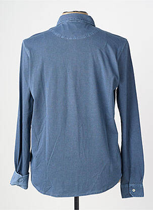Chemise manches longues coupe cintrée bleu BOB homme
