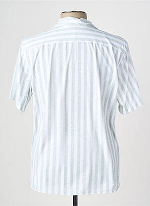 Chemise manches courtes col tailleur vert XACUS homme