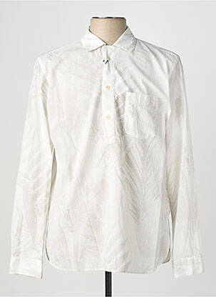 Chemise manches longues coupe cintrée beige XACUS homme