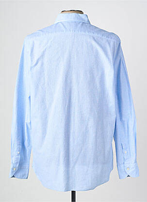 Chemise manches longues coupe cintrée bleu XACUS homme