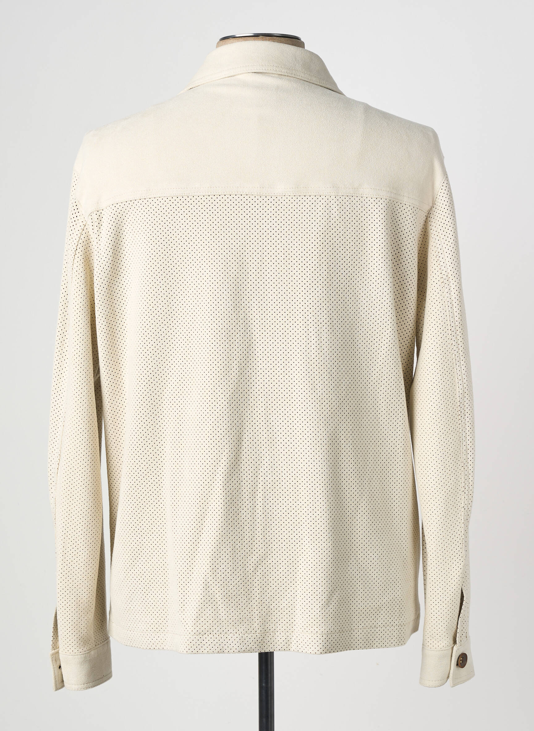 Veste casual fermeture boutonnée sur le devant beige BOB homme
