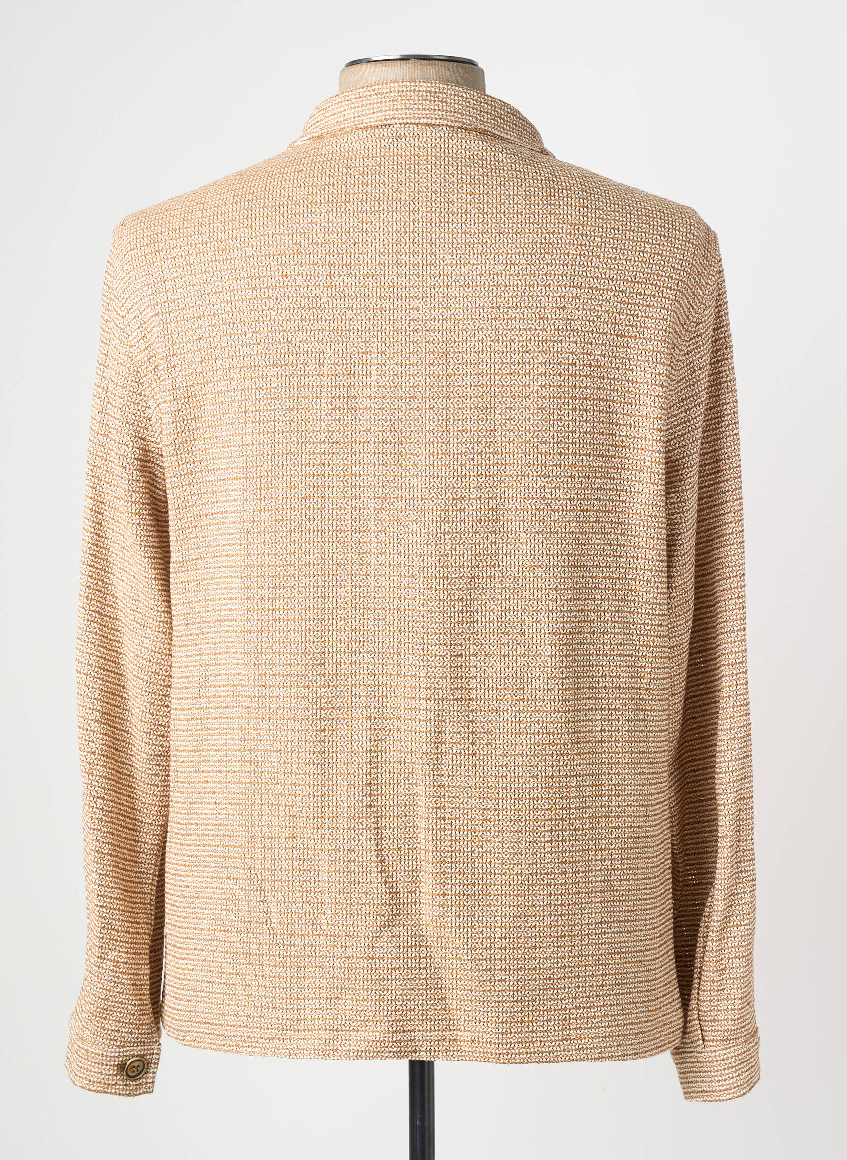 Veste casual fermeture boutonnée sur le devant beige BOB homme