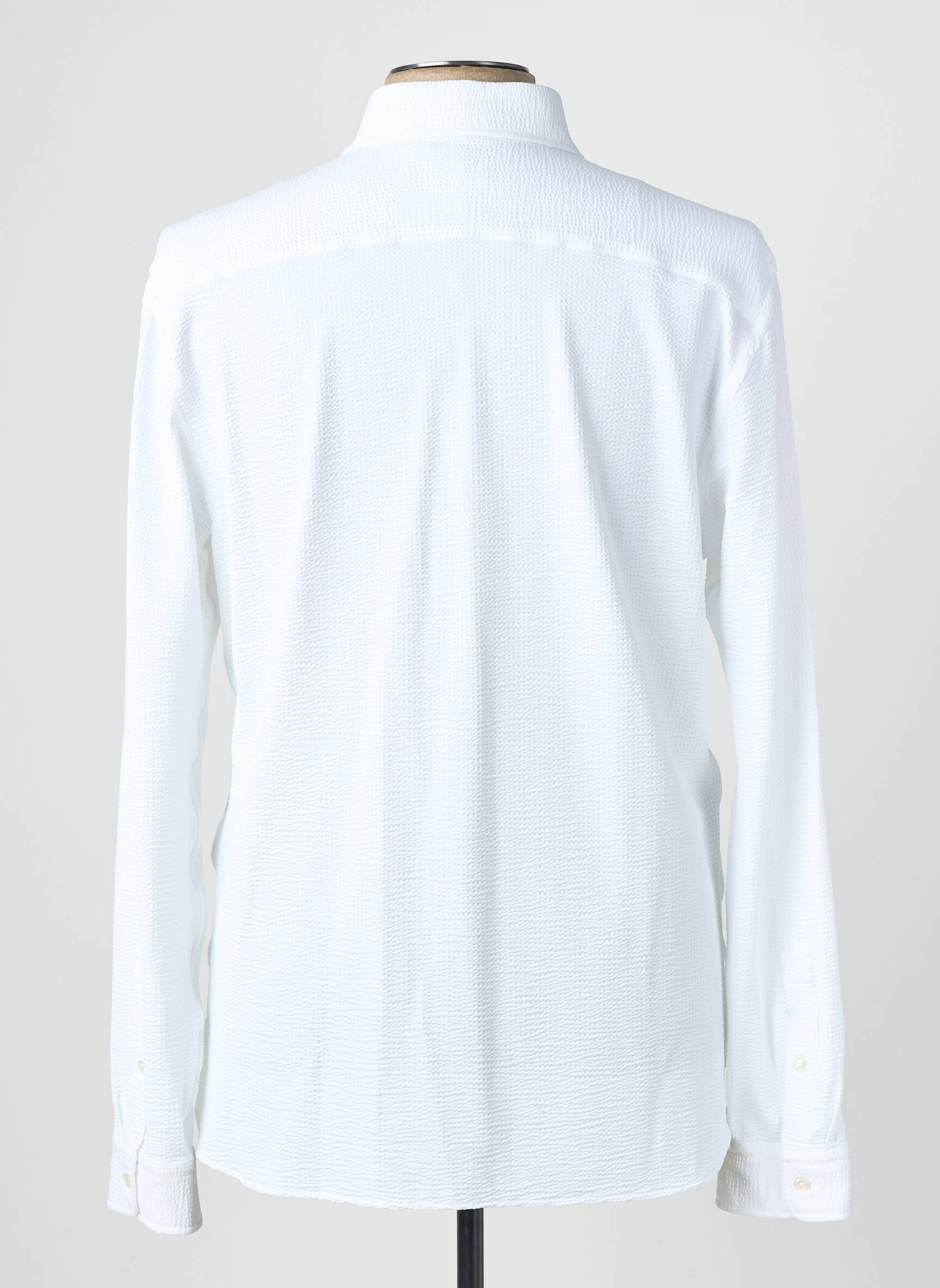 Chemise manches longues coupe cintrée blanc XACUS homme
