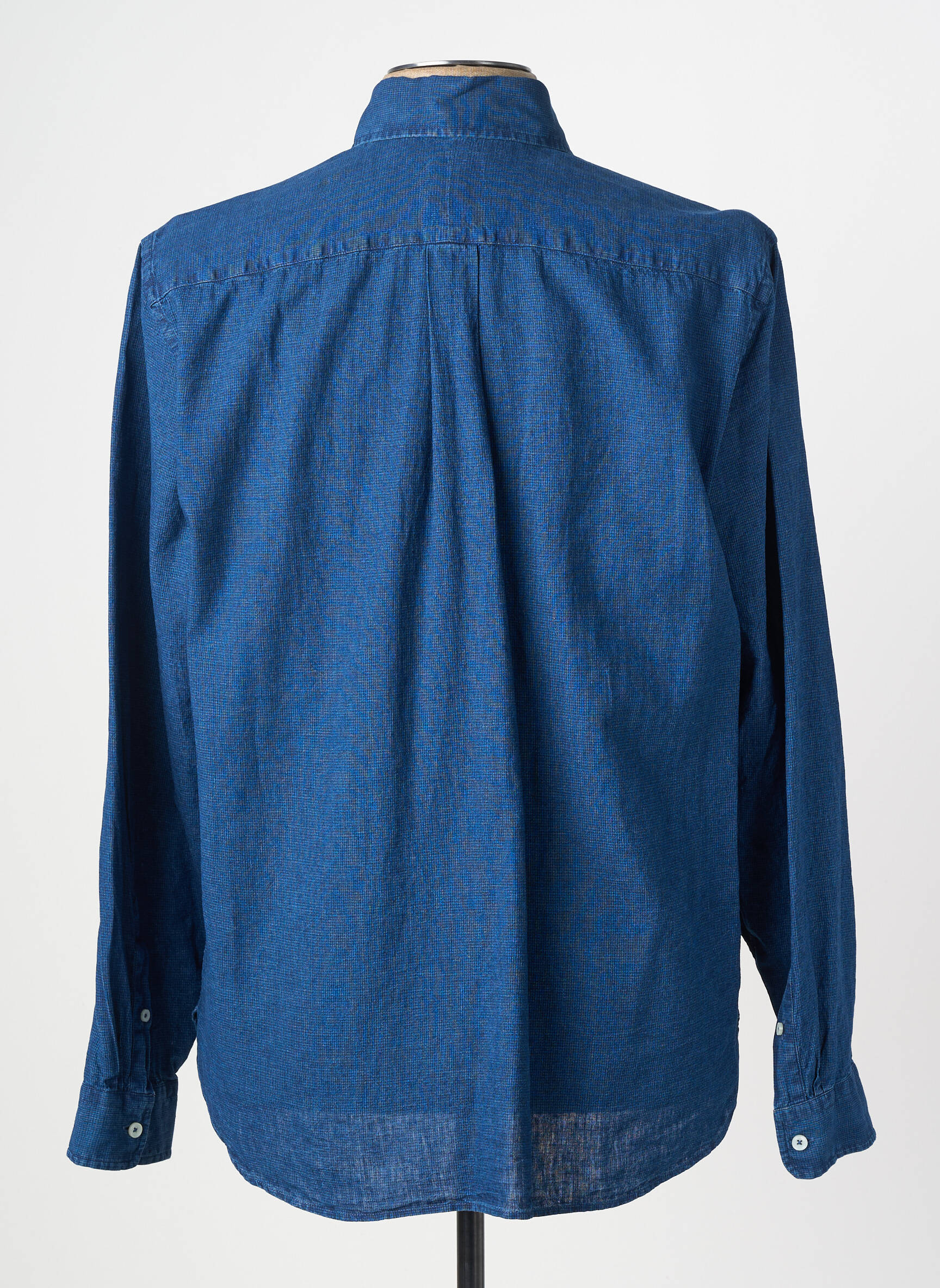 Chemise manches longues coupe cintrée bleu XACUS homme