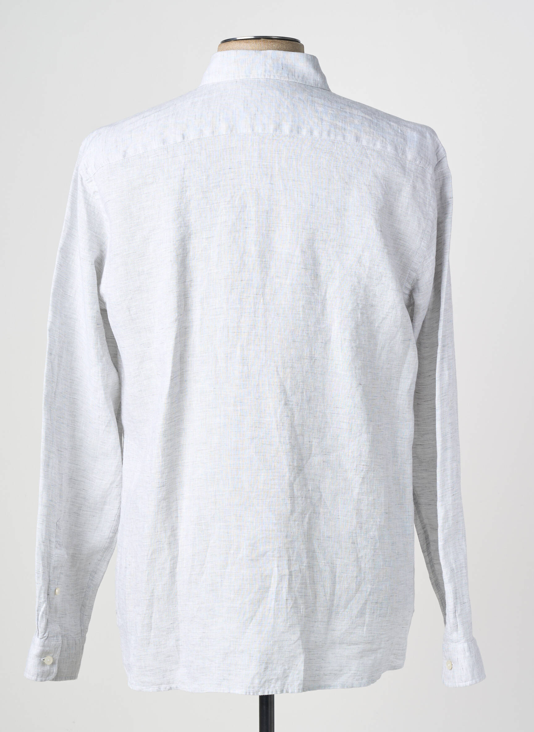 Chemise manches longues coupe cintrée gris XACUS homme