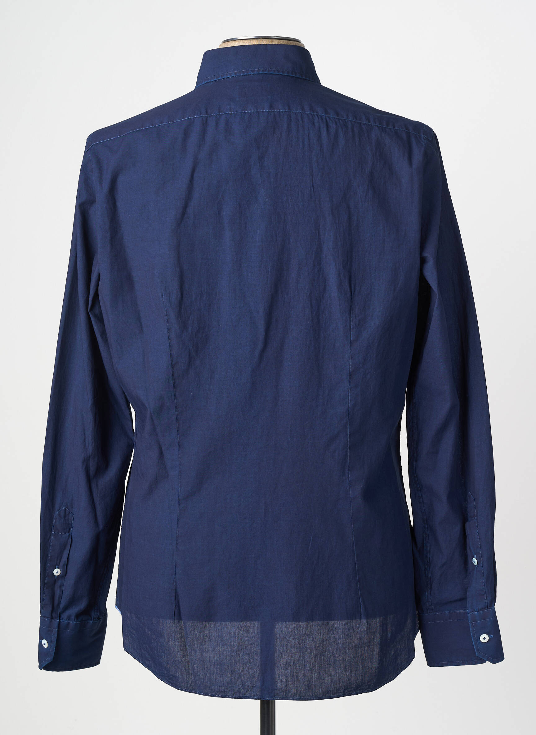 Chemise manches longues coupe cintrée bleu XACUS homme