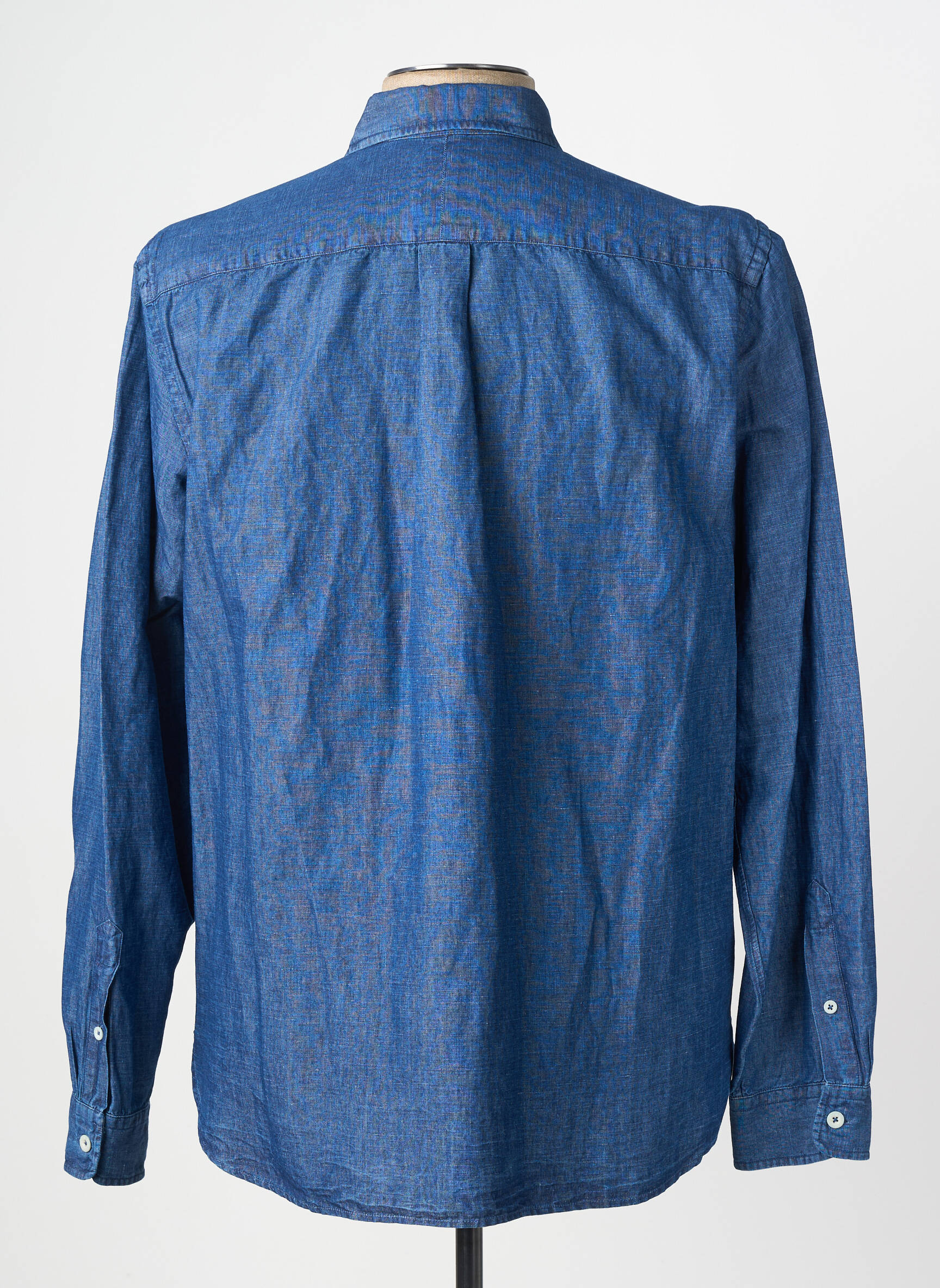Chemise manches longues coupe cintrée bleu XACUS homme