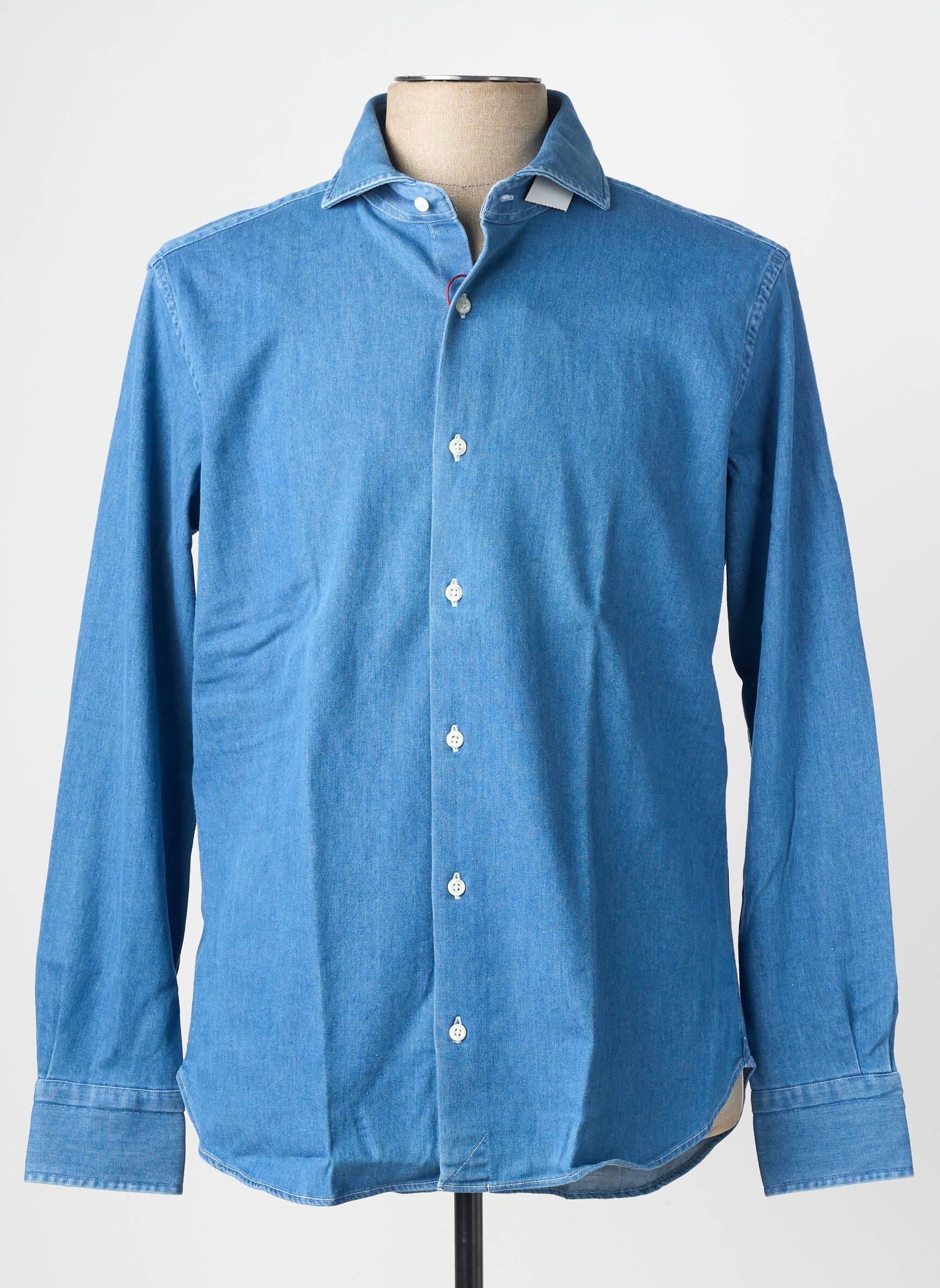 Chemise manches longues coupe droite bleu TRAMAROSSA homme
