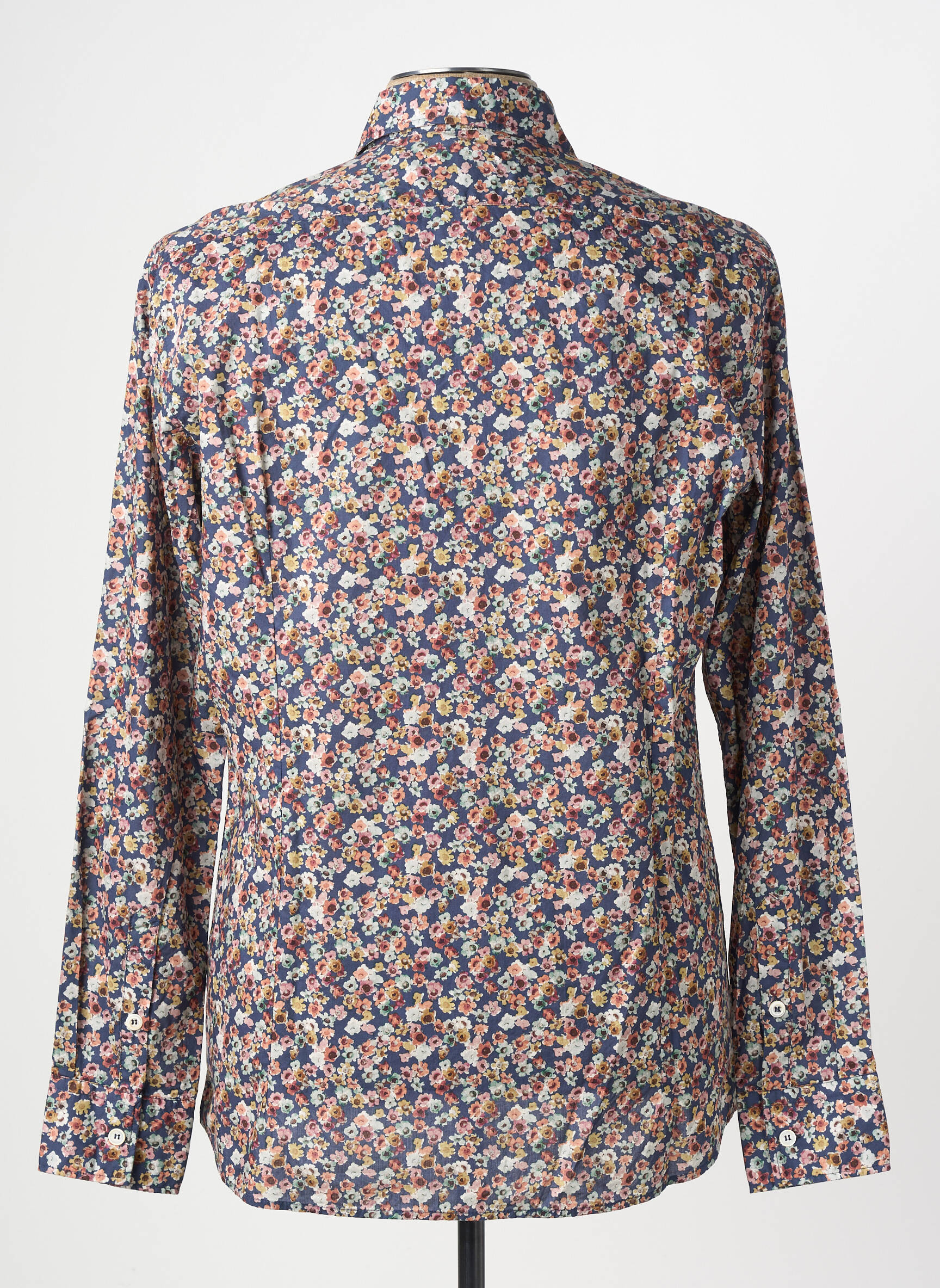 Chemise manches longues imprimé fleurs bleu BOB homme