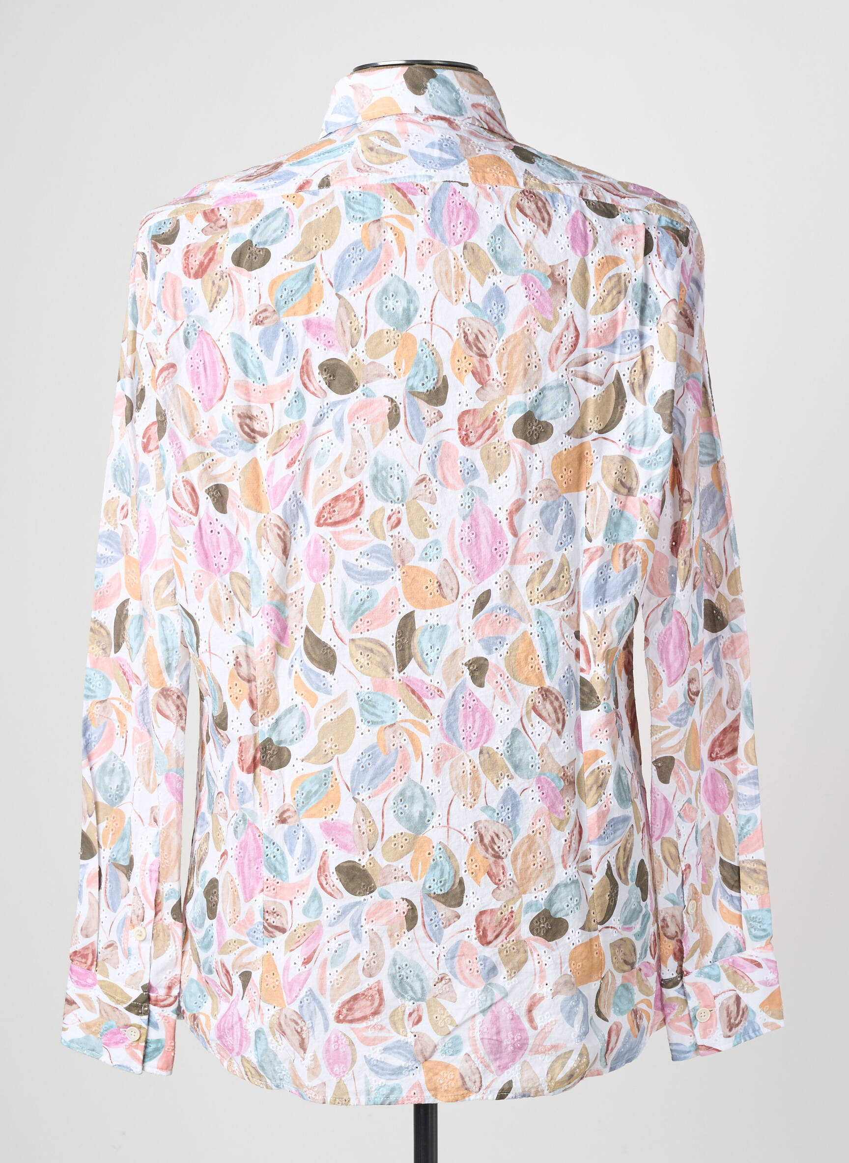 Chemise manches longues imprimé fantaisie rose BOB homme