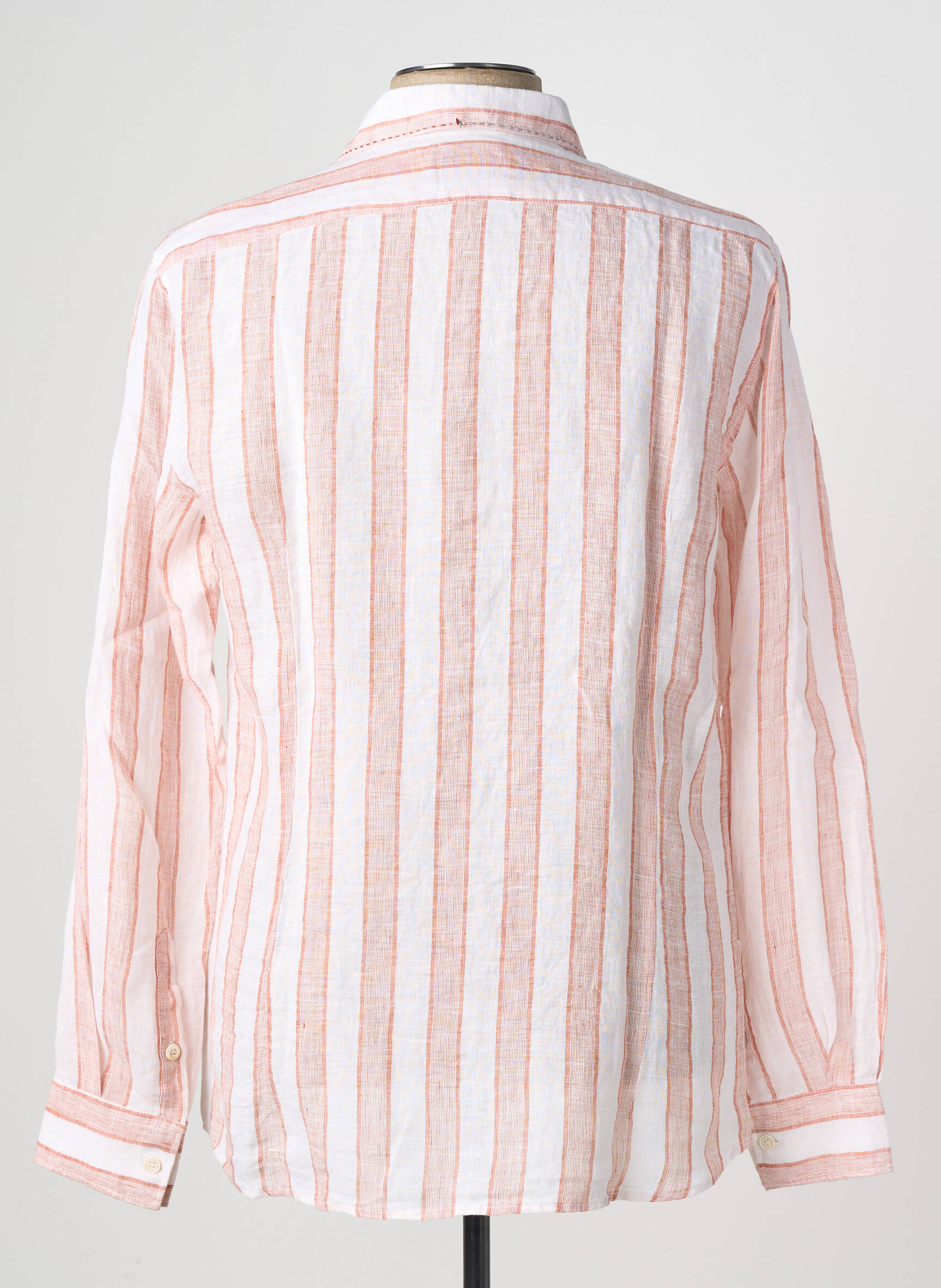 Chemise manches longues coupe cintrée orange BOB homme