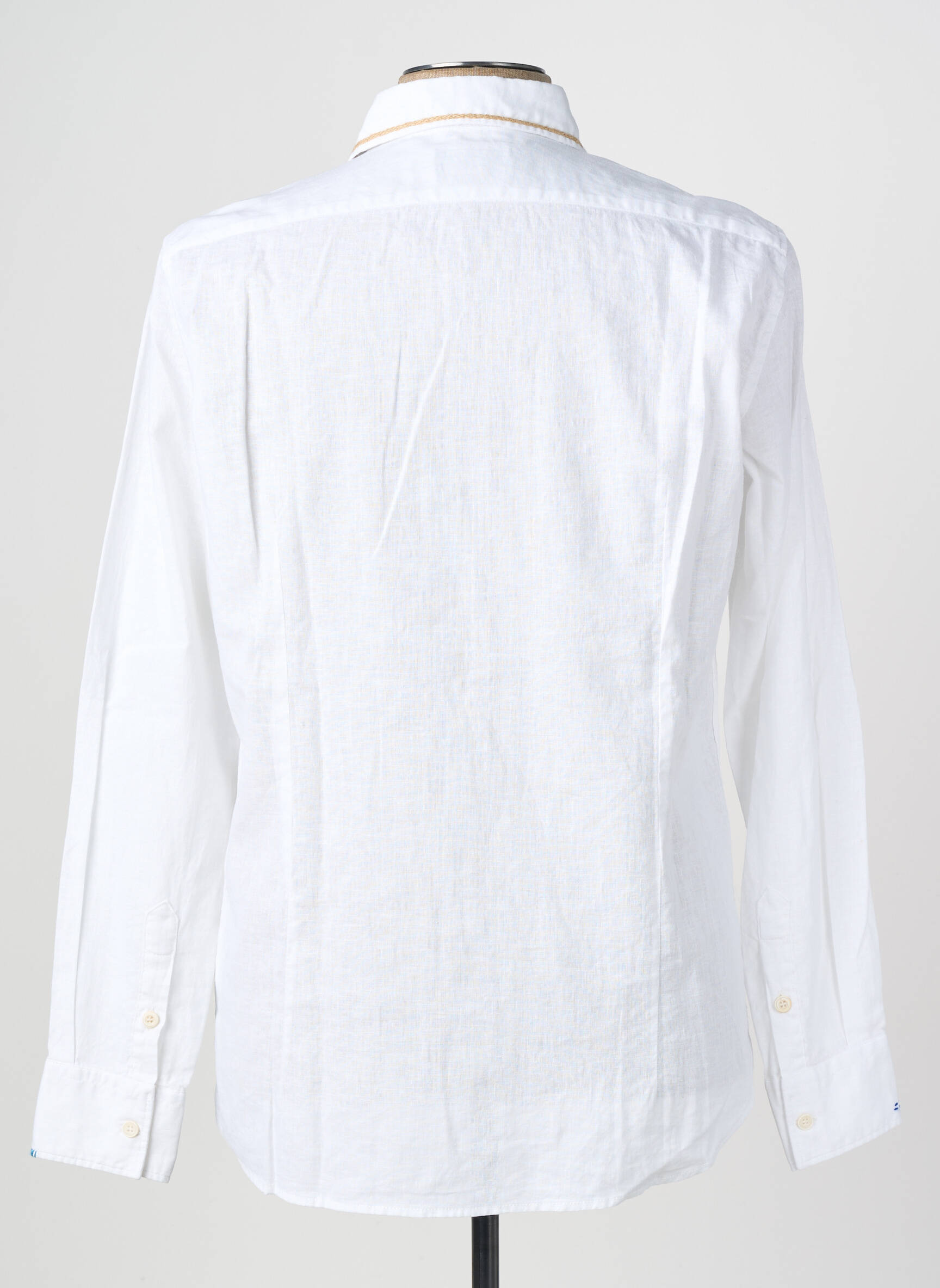 Chemise manches longues coupe cintrée blanc BOB homme