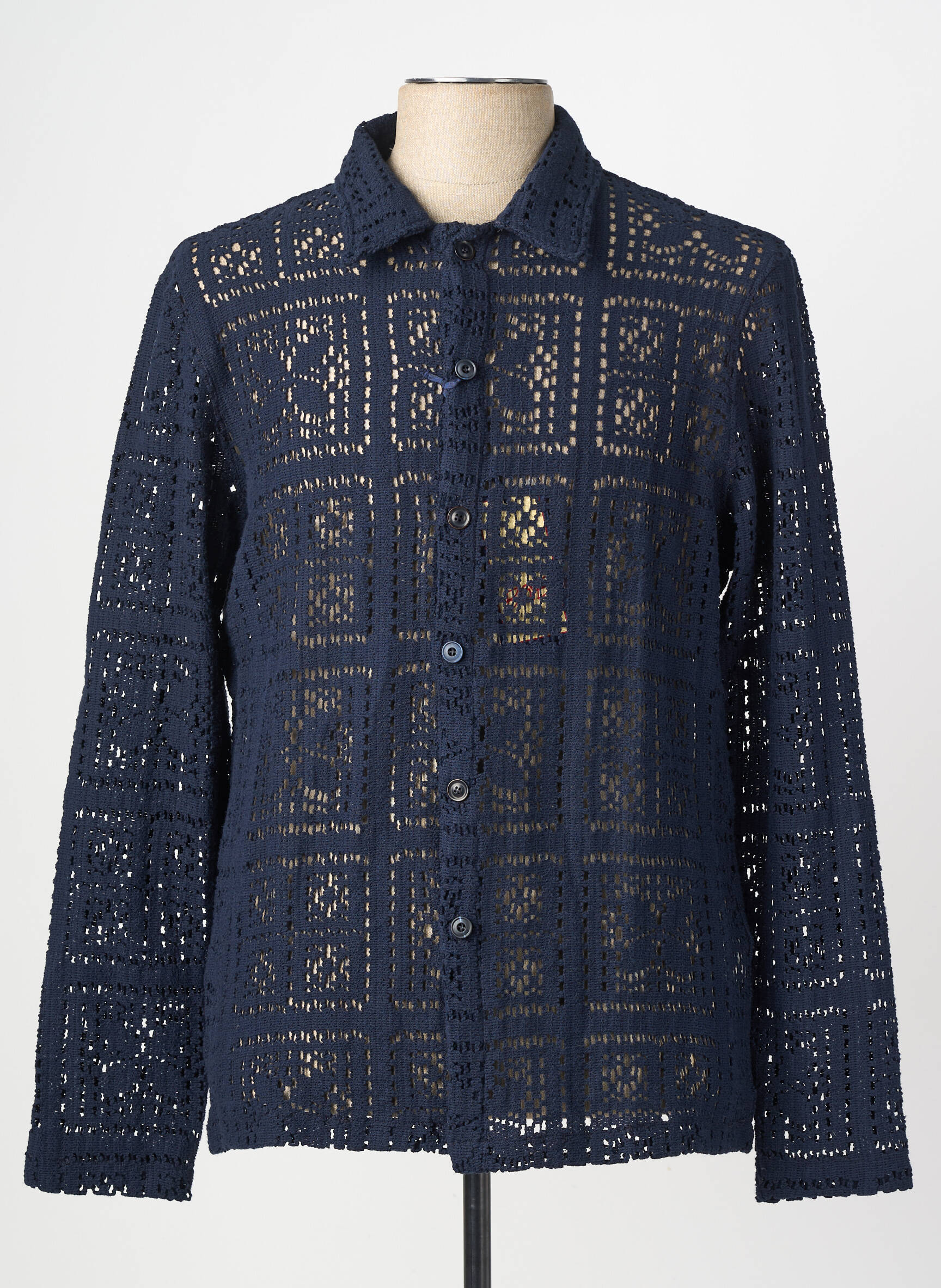 Chemise manches longues coupe cintrée bleu BOB homme
