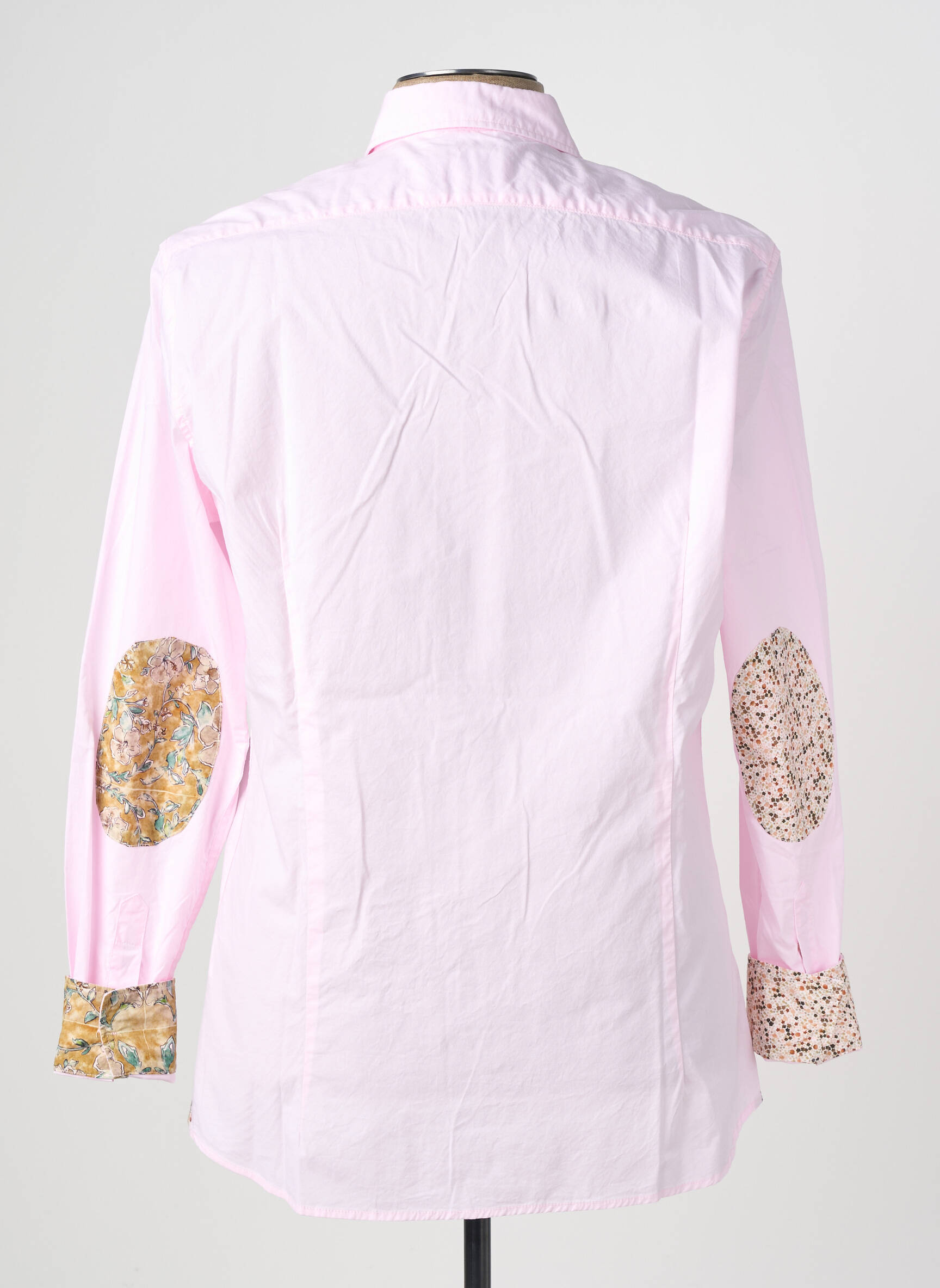 Chemise manches longues coupe cintrée rose BOB homme