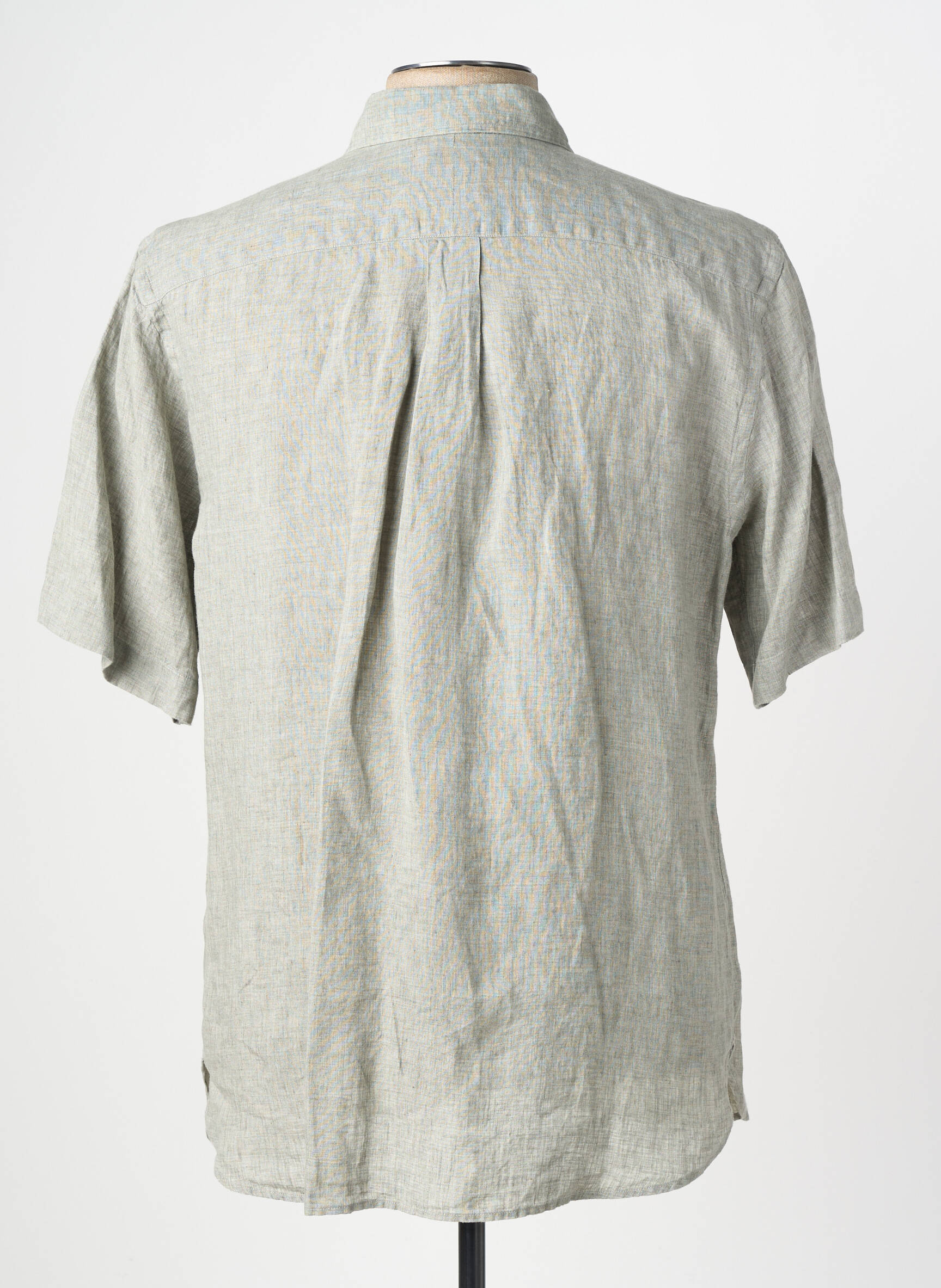 Chemise manches courtes poches vert XACUS homme