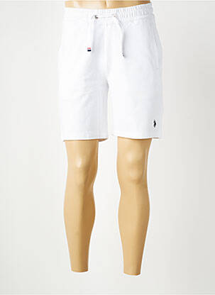 Bermuda taille élastique taille normale blanc U.S. POLO ASSN homme