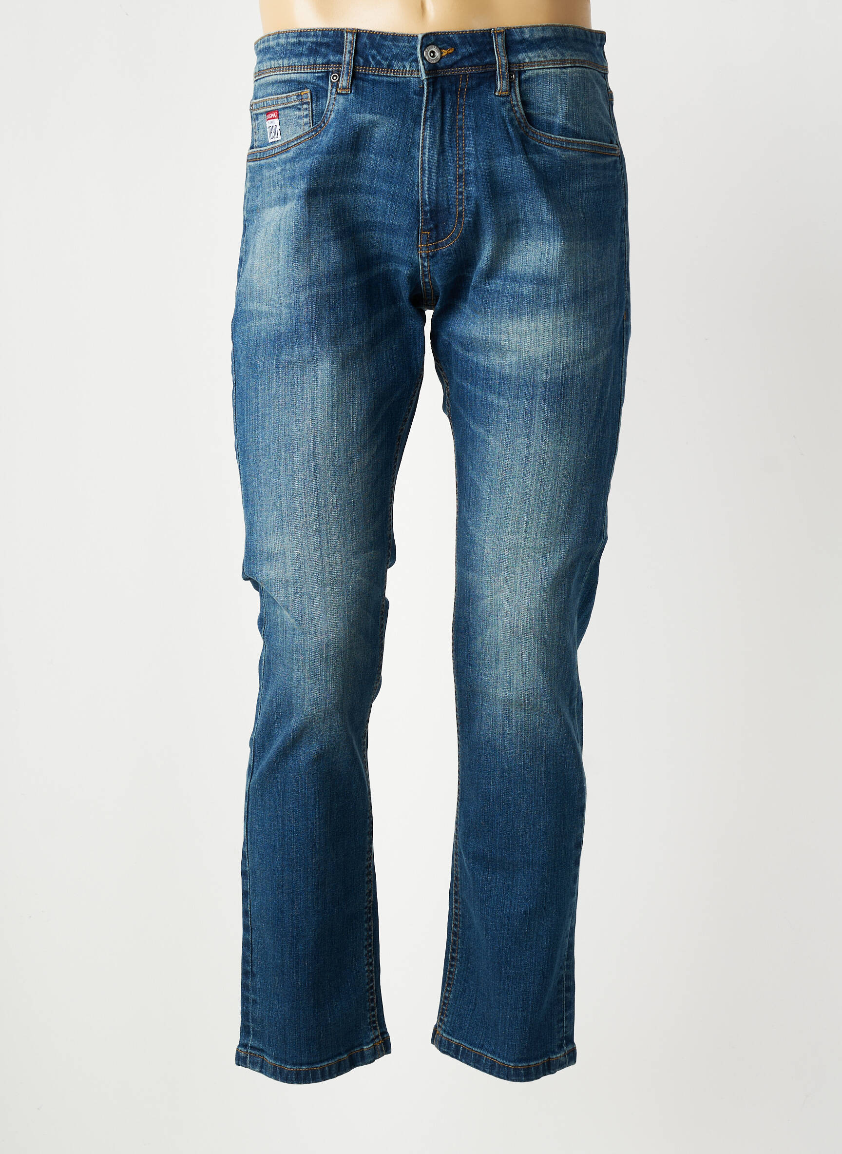 Jeans coupe droite stretch taille normale bleu U.S. POLO ASSN homme