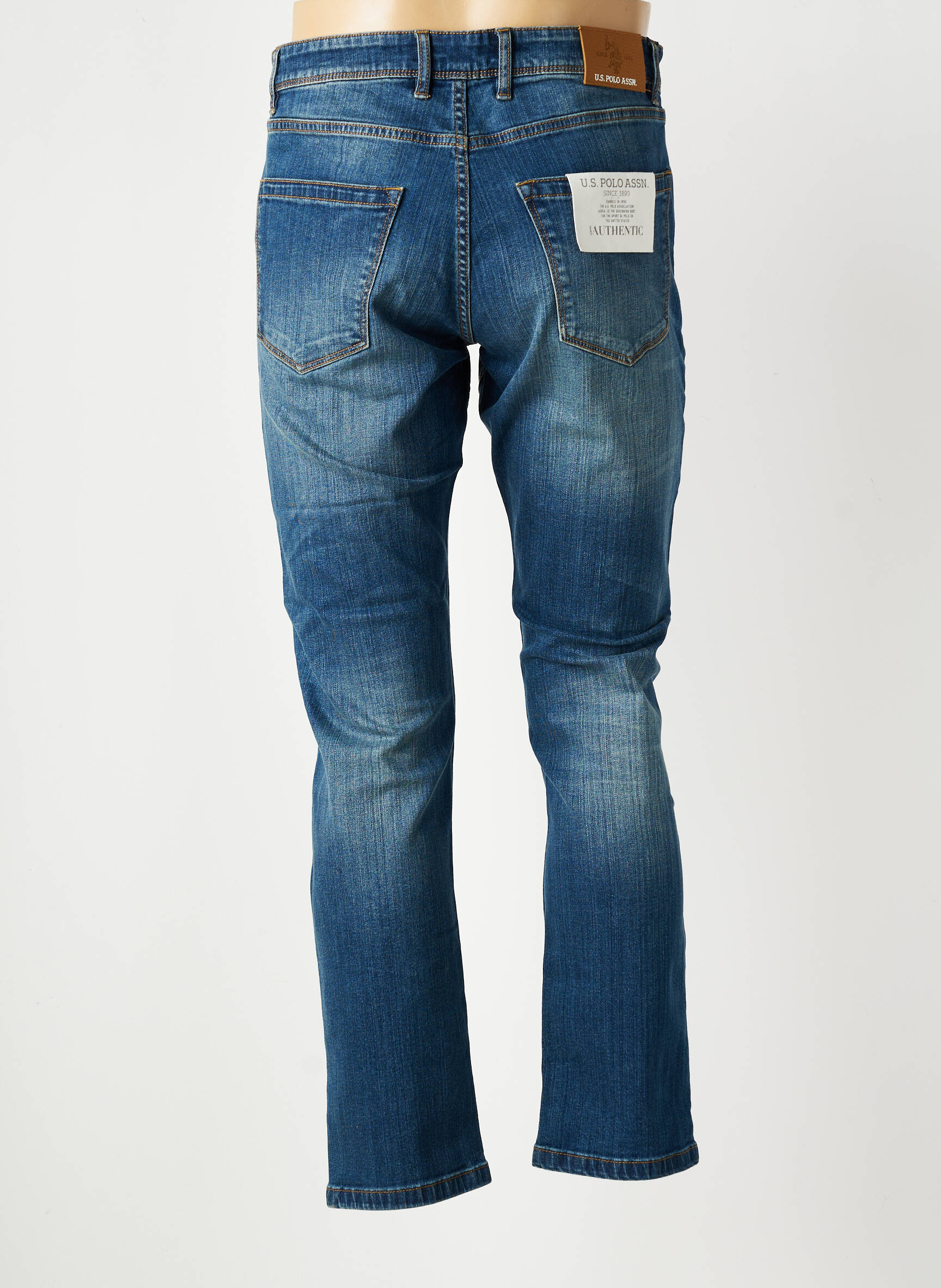 Jeans coupe droite stretch taille normale bleu U.S. POLO ASSN homme