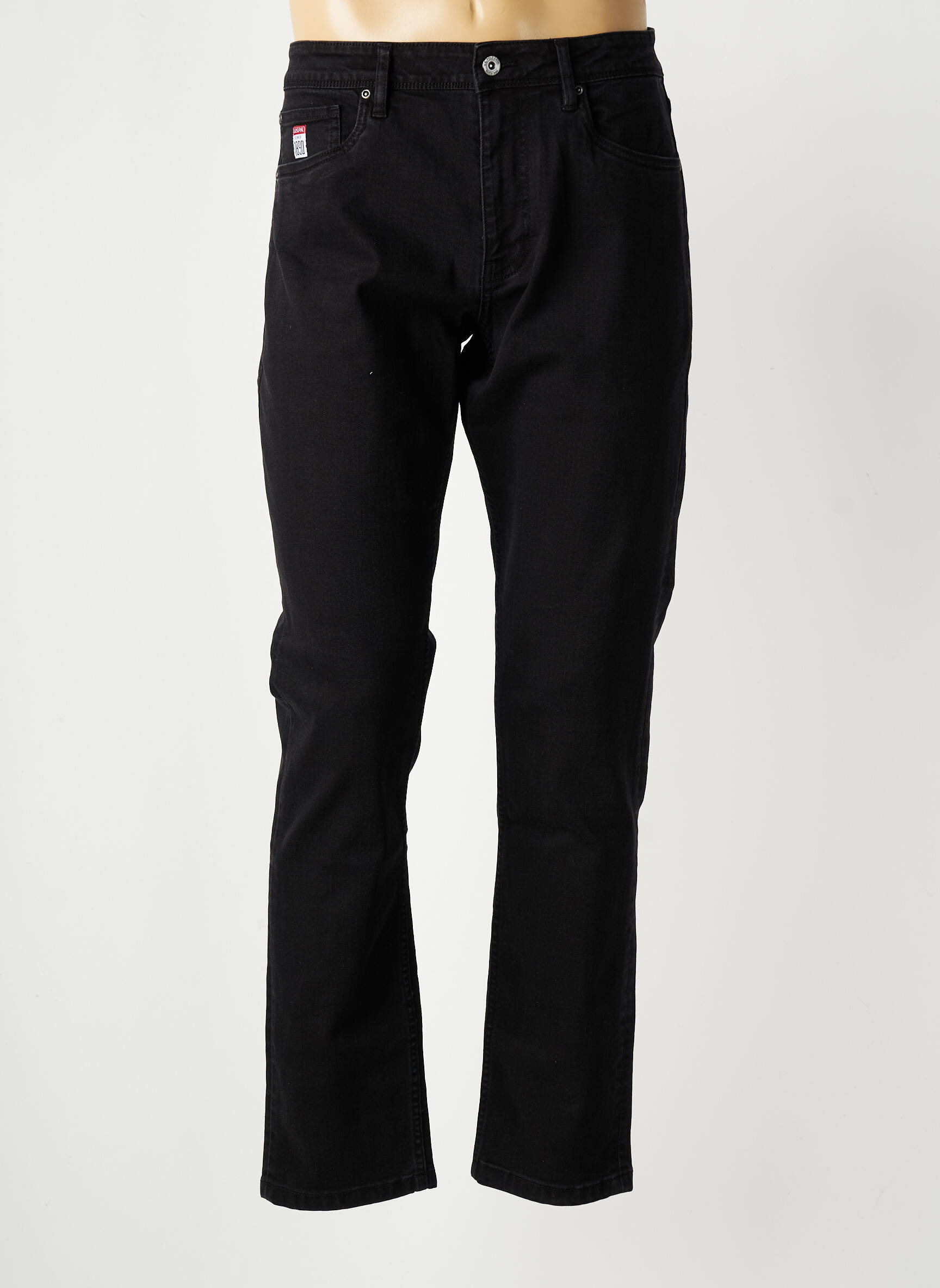 Jeans coupe droite stretch taille normale noir U.S. POLO ASSN homme
