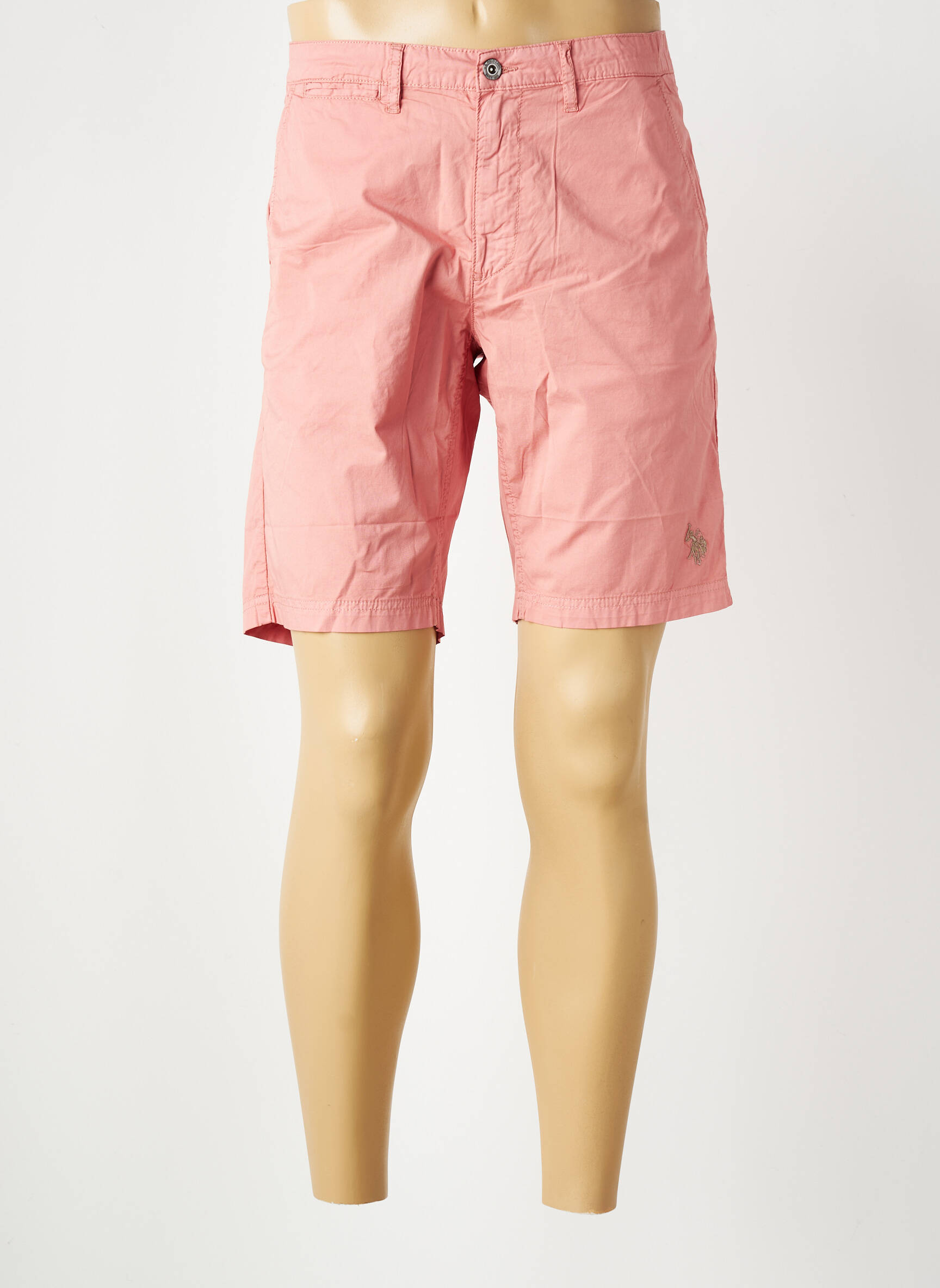 Bermuda stretch taille normale rose U.S. POLO ASSN homme