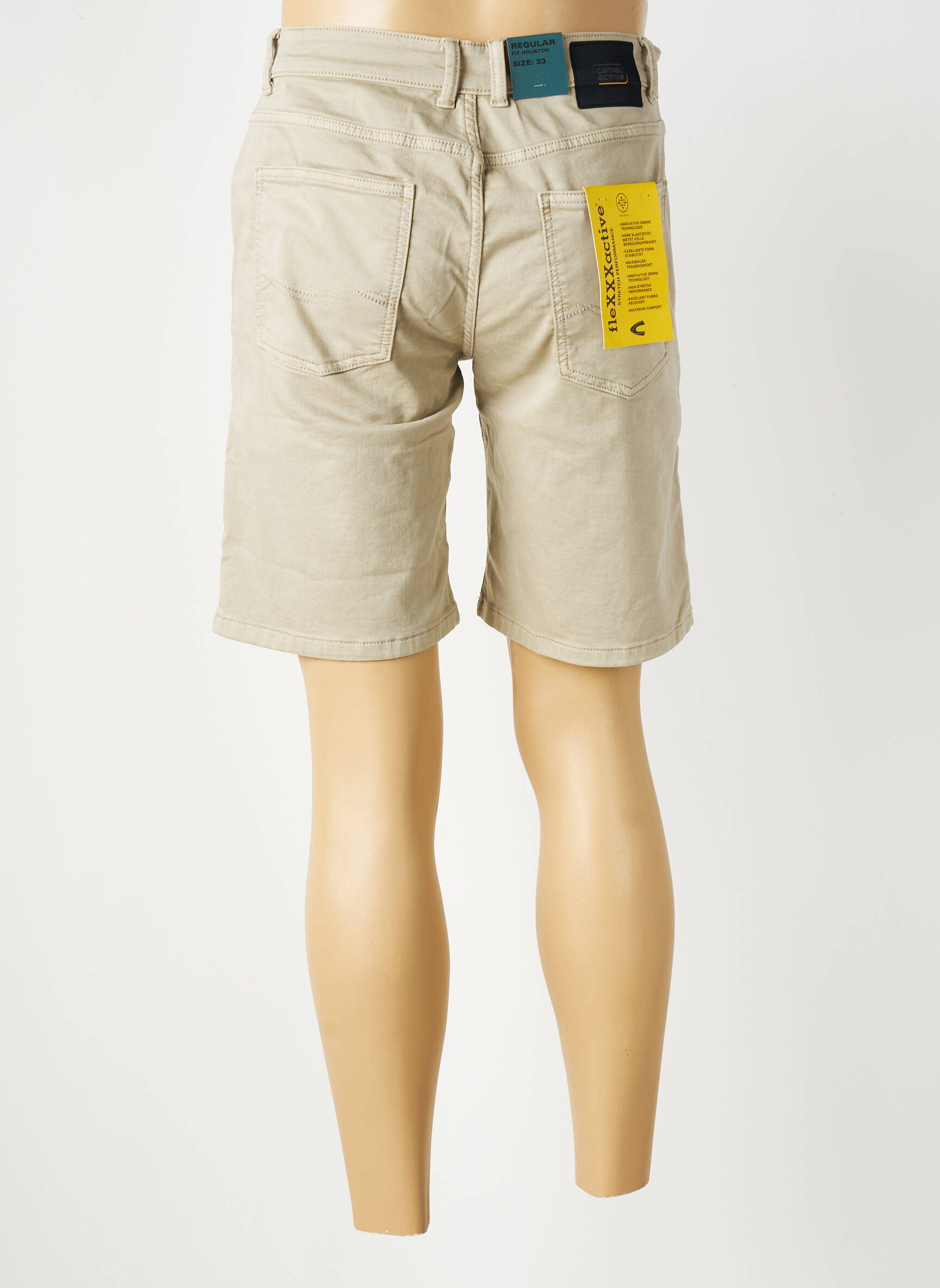 Bermuda stretch taille normale beige CAMEL ACTIVE homme