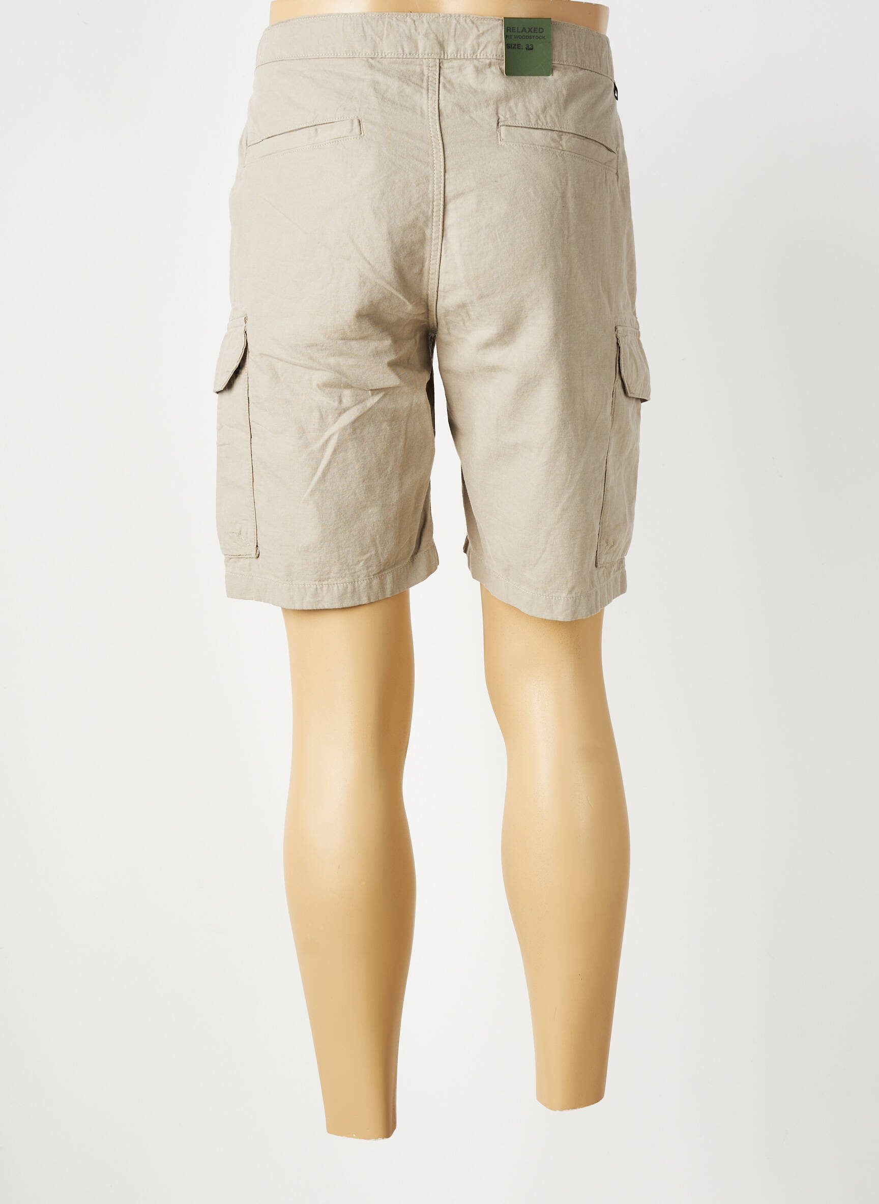 Bermuda coupe droite taille normale beige CAMEL ACTIVE homme