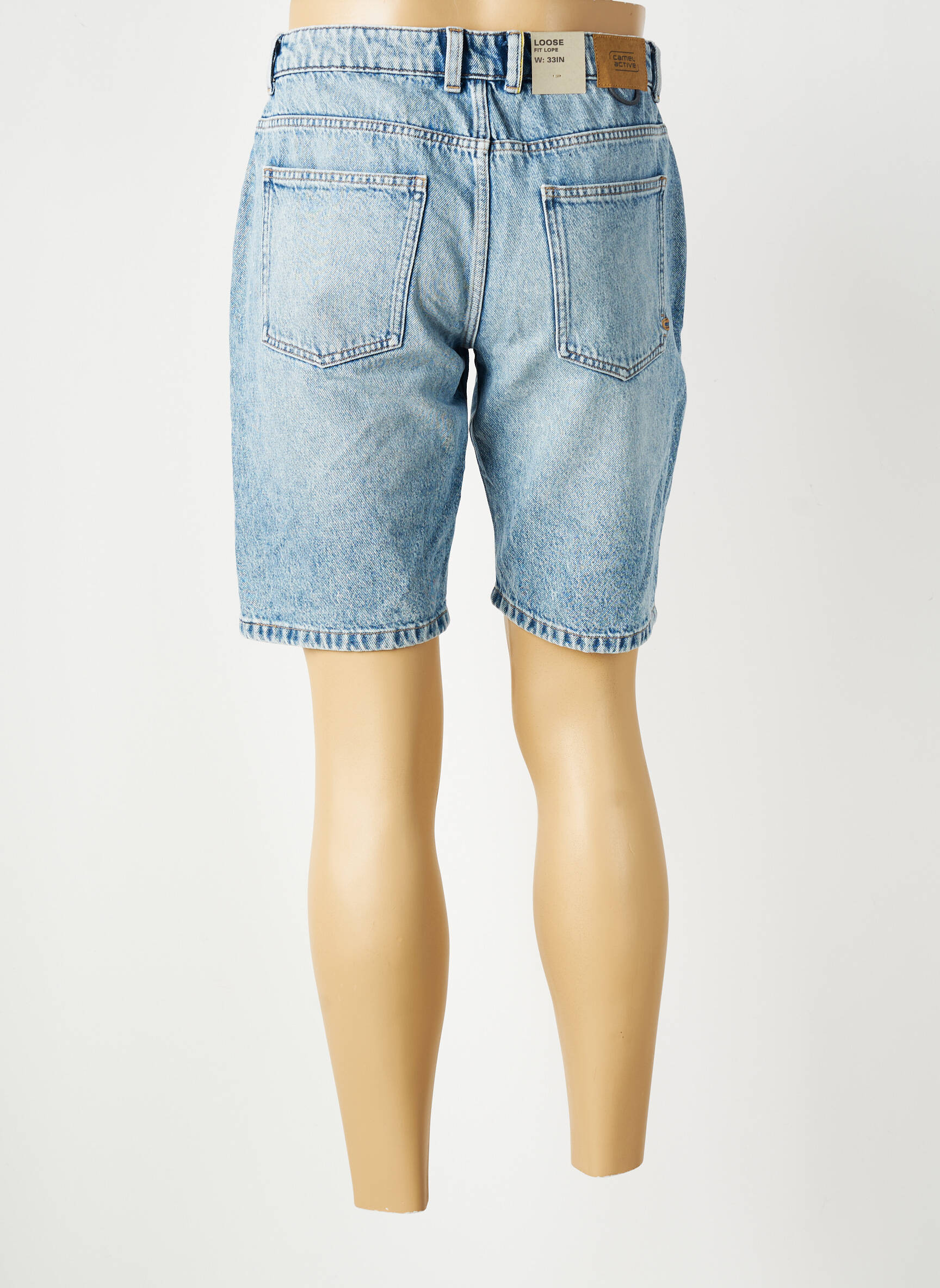 Bermuda tissage denim taille normale bleu clair CAMEL ACTIVE homme