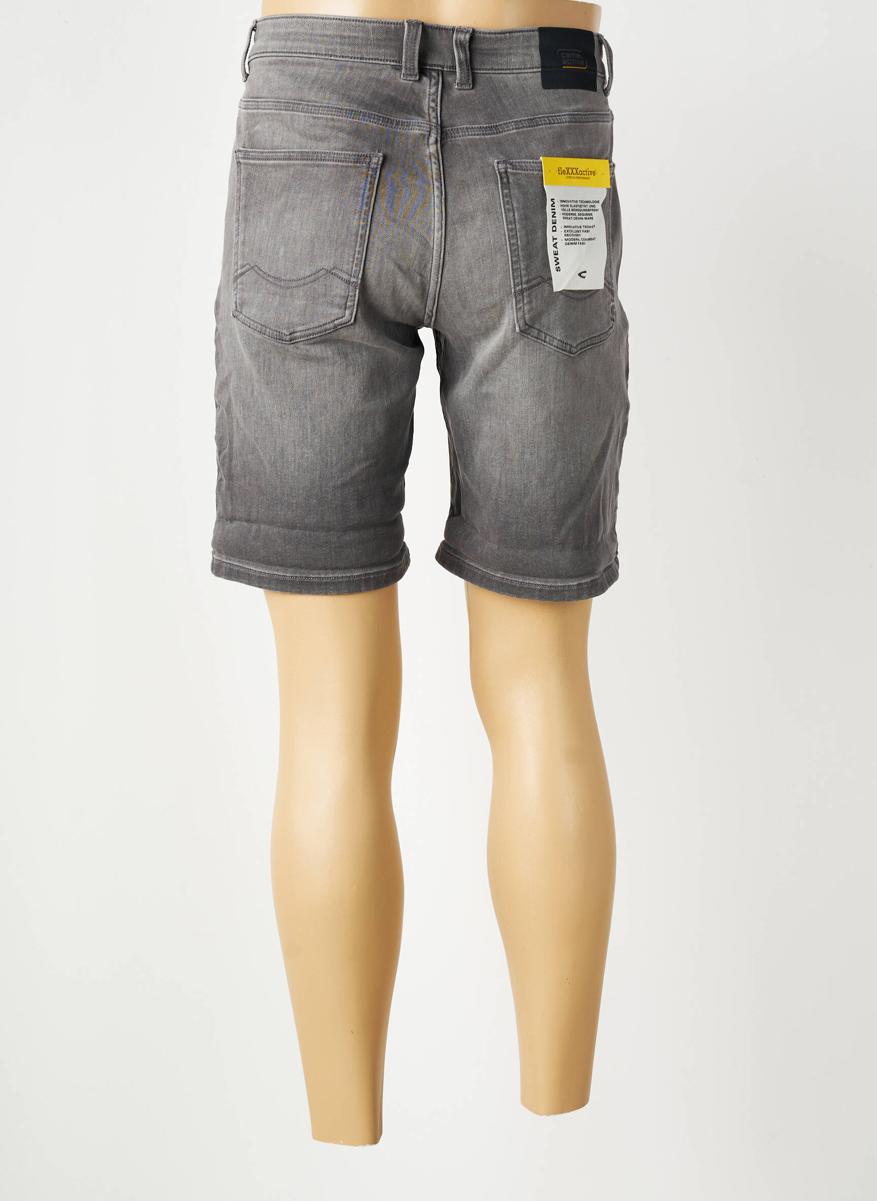 Bermuda tissage denim taille normale gris CAMEL ACTIVE homme