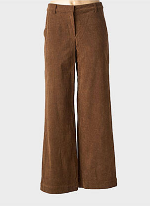 Pantalon large fermeture zippée sous rabat boutonné taille normale marron U.S. POLO ASSN femme