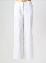 Pantalon large tissage popeline taille normale blanc U.S. POLO ASSN femme