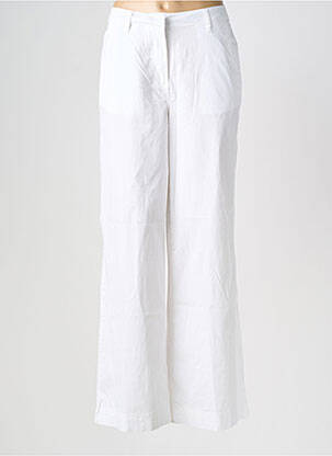 Pantalon large tissage popeline taille normale blanc U.S. POLO ASSN femme