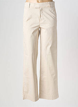 Pantalon droit tissage popeline taille normale beige U.S. POLO ASSN femme