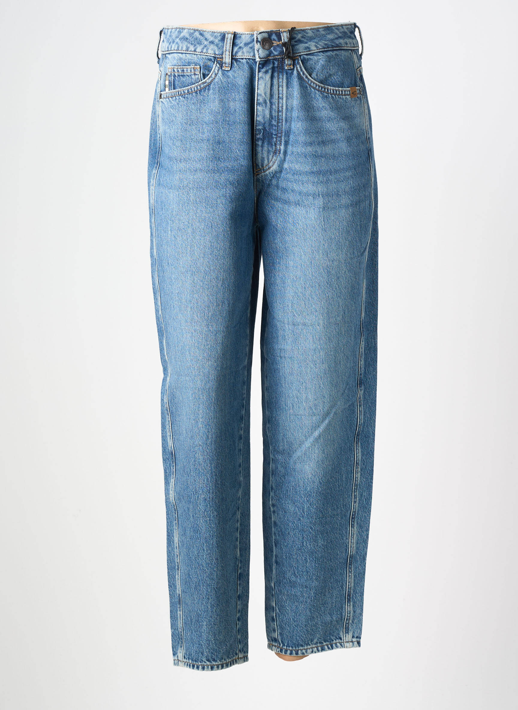 Jeans coupe droite taille haute taille haute bleu CAMEL ACTIVE femme