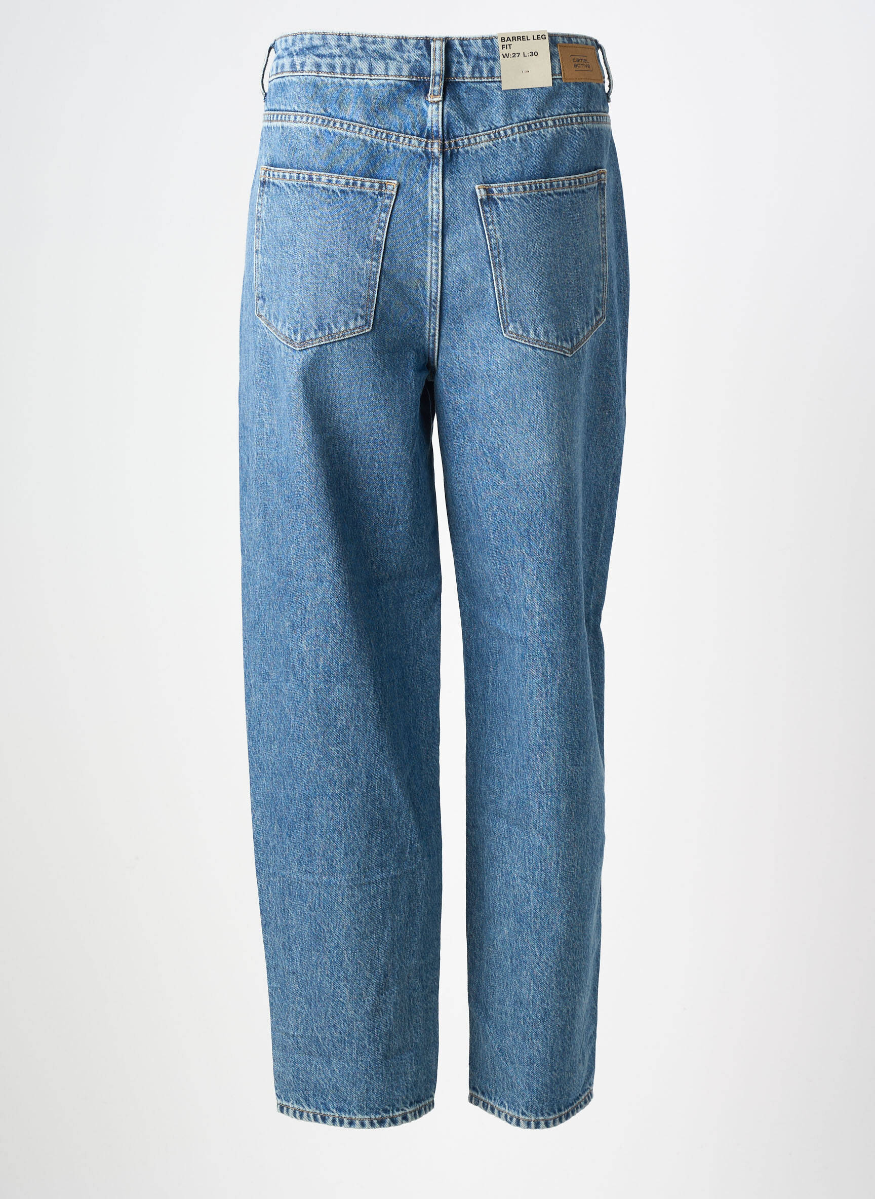 Jeans coupe droite taille haute taille haute bleu CAMEL ACTIVE femme
