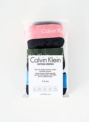 Boxer stretch noir CALVIN KLEIN homme