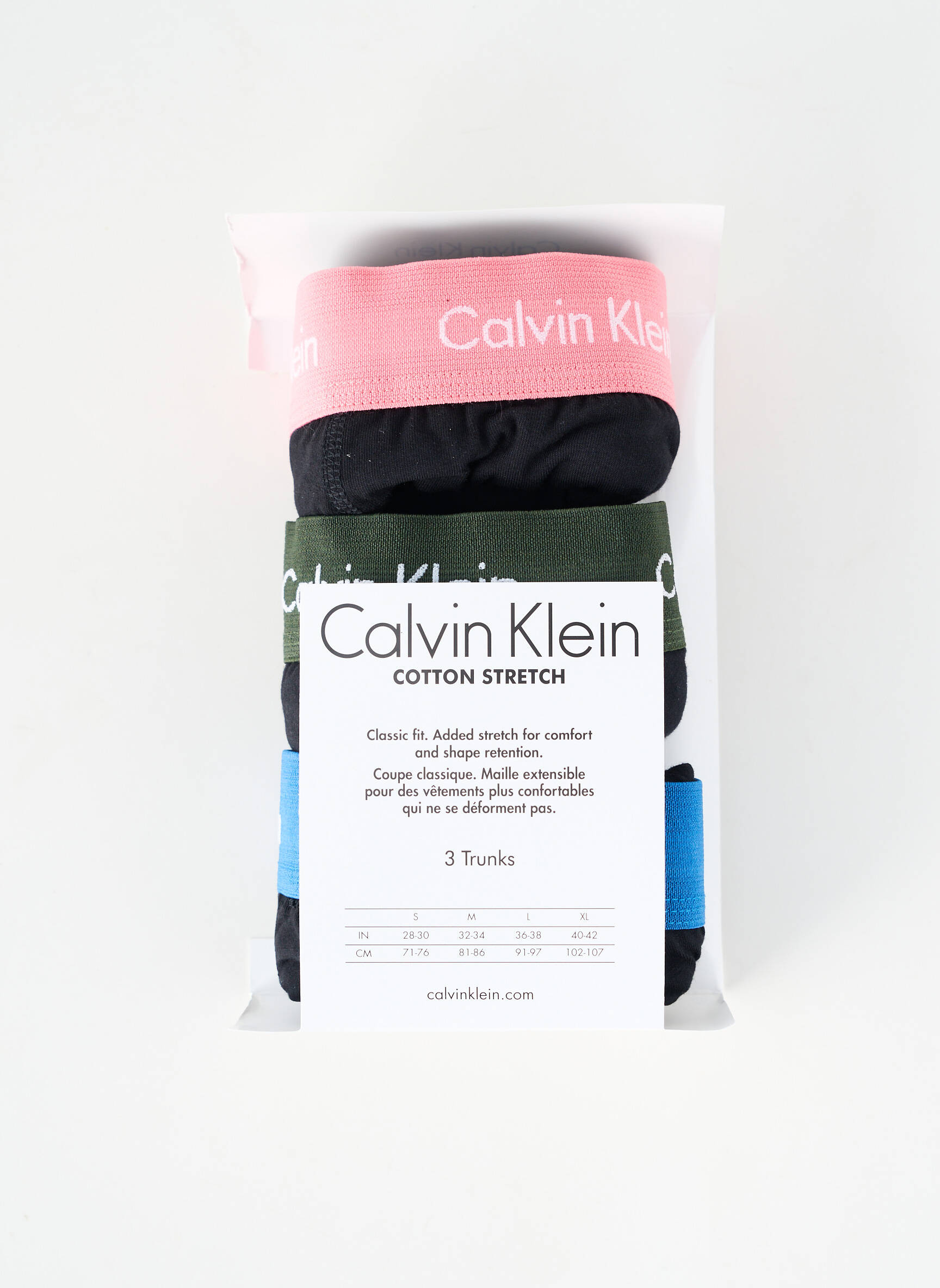 Boxer stretch noir CALVIN KLEIN homme