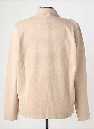 Veste casual fermeture boutonnée sur le devant beige WOOL & CO homme
