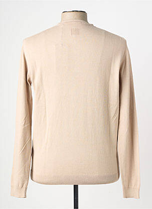 Pull stretch manches longues beige WOOL & CO homme